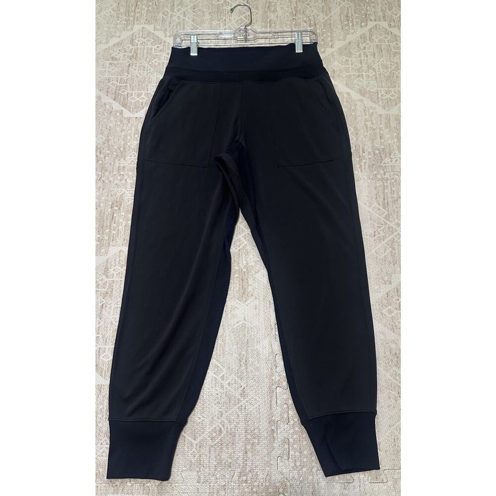 Athleta Venice High Rise Jogger Pants Womens S Black Zip Pocket